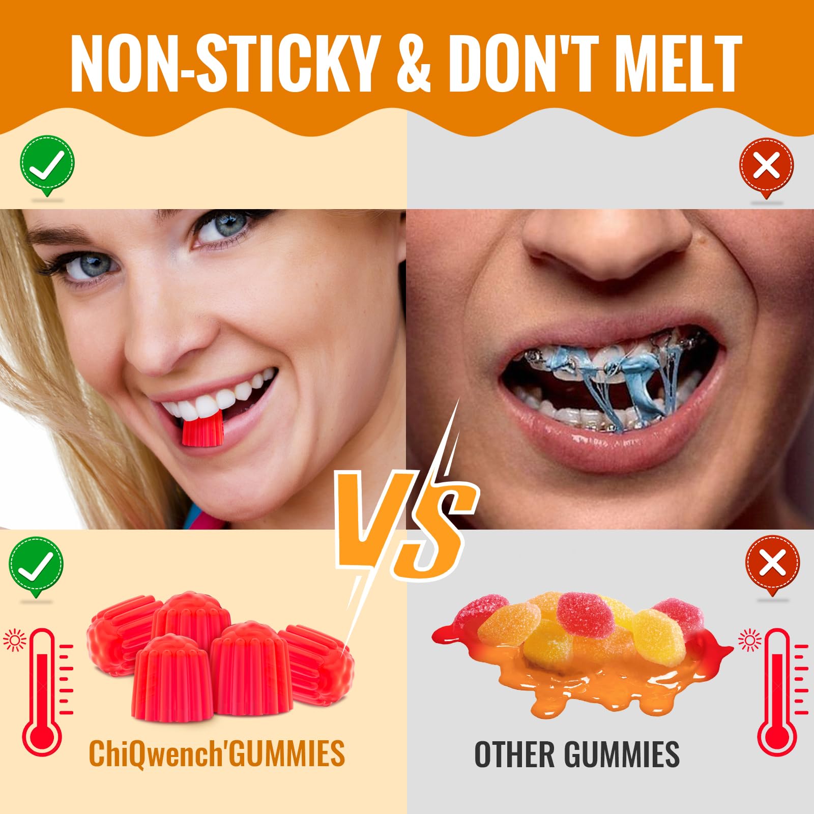 ChiQwench temperature-stable gummies that resist melting for on-the-go use.