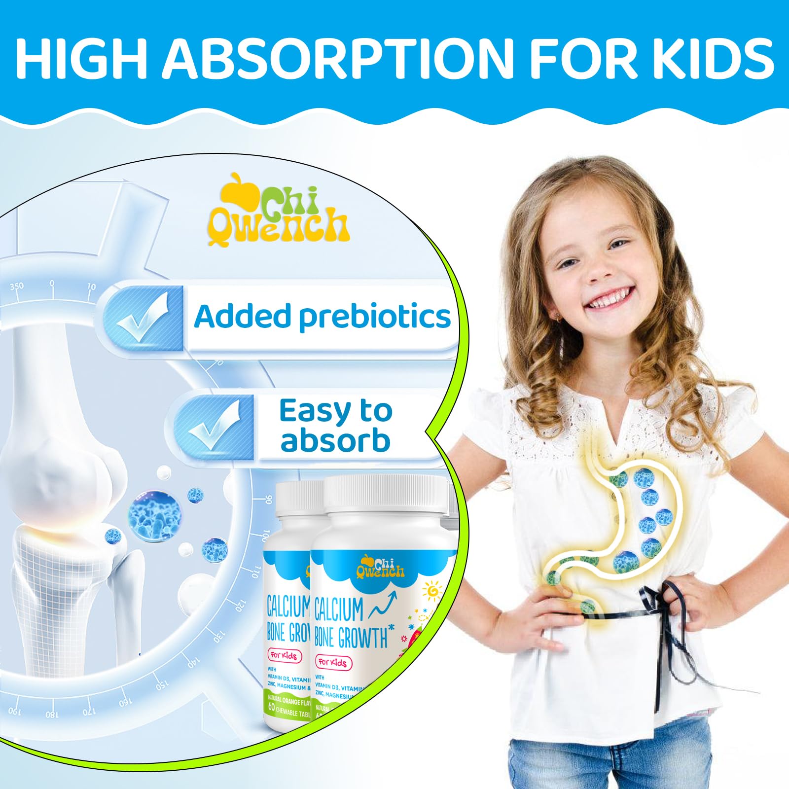 ChiQwench zinc and magnesium tablets support micronutrient balance for growing kids.