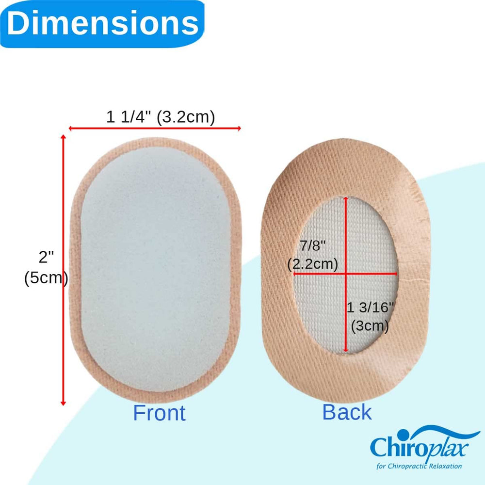 Chiroplax 24-pack bunion cushions for home and travel