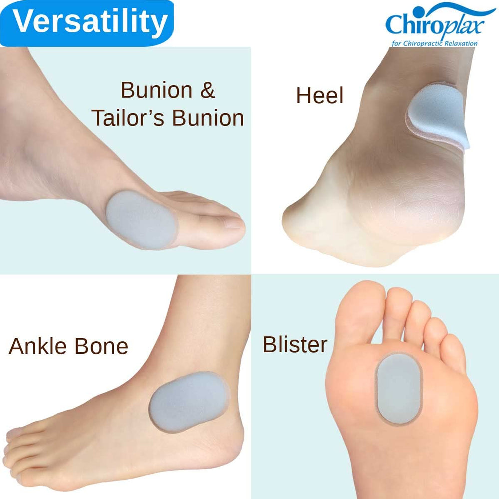 Chiroplax pads with waterproof adhesive staying in place during wear
