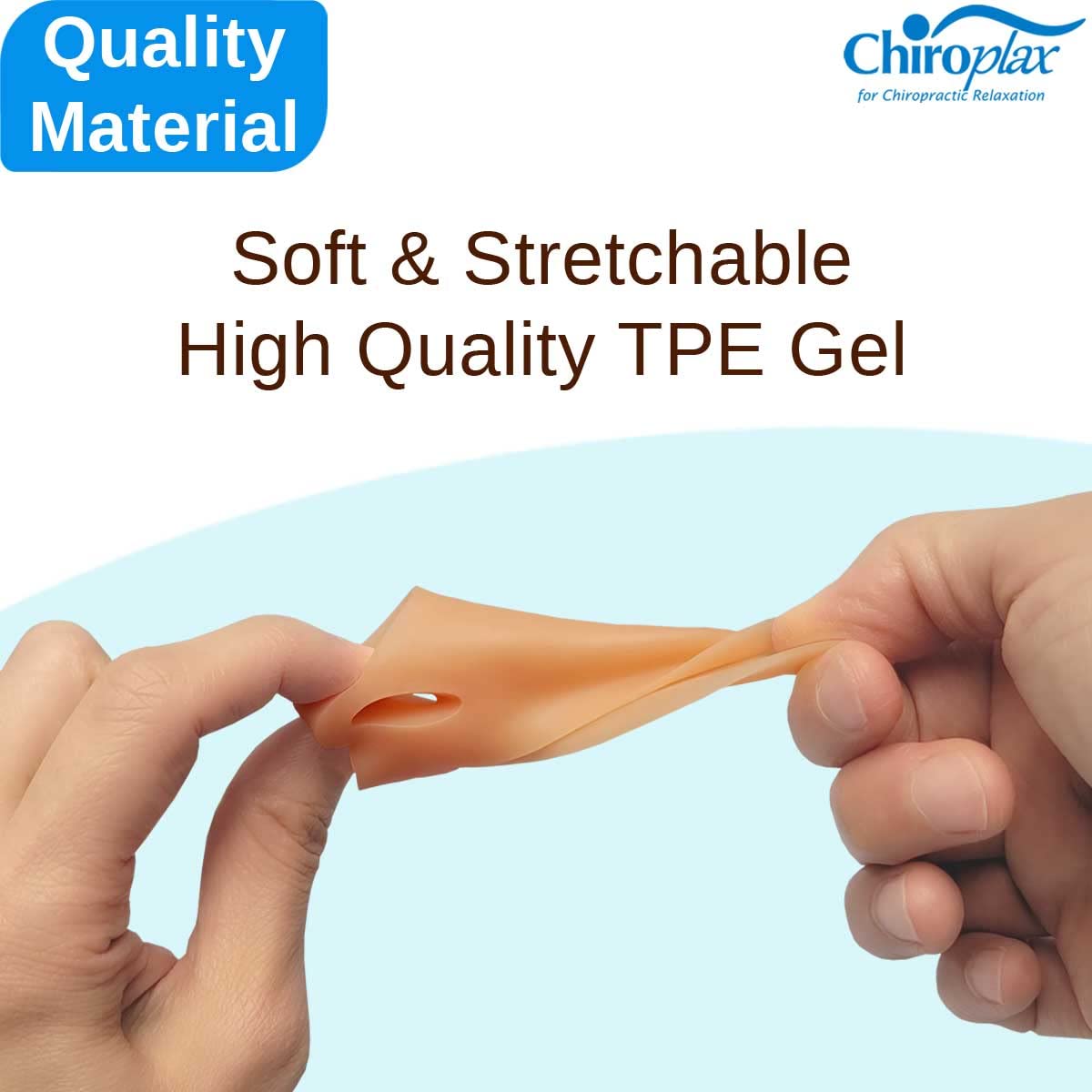 Chiroplax Tailor's Bunion Pads stretchy skin-friendly fabric and fit.