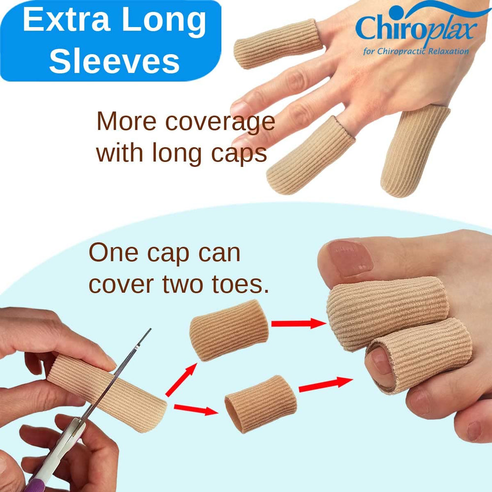 Chiroplax Toe Caps come in a 5-pack for value and convenience