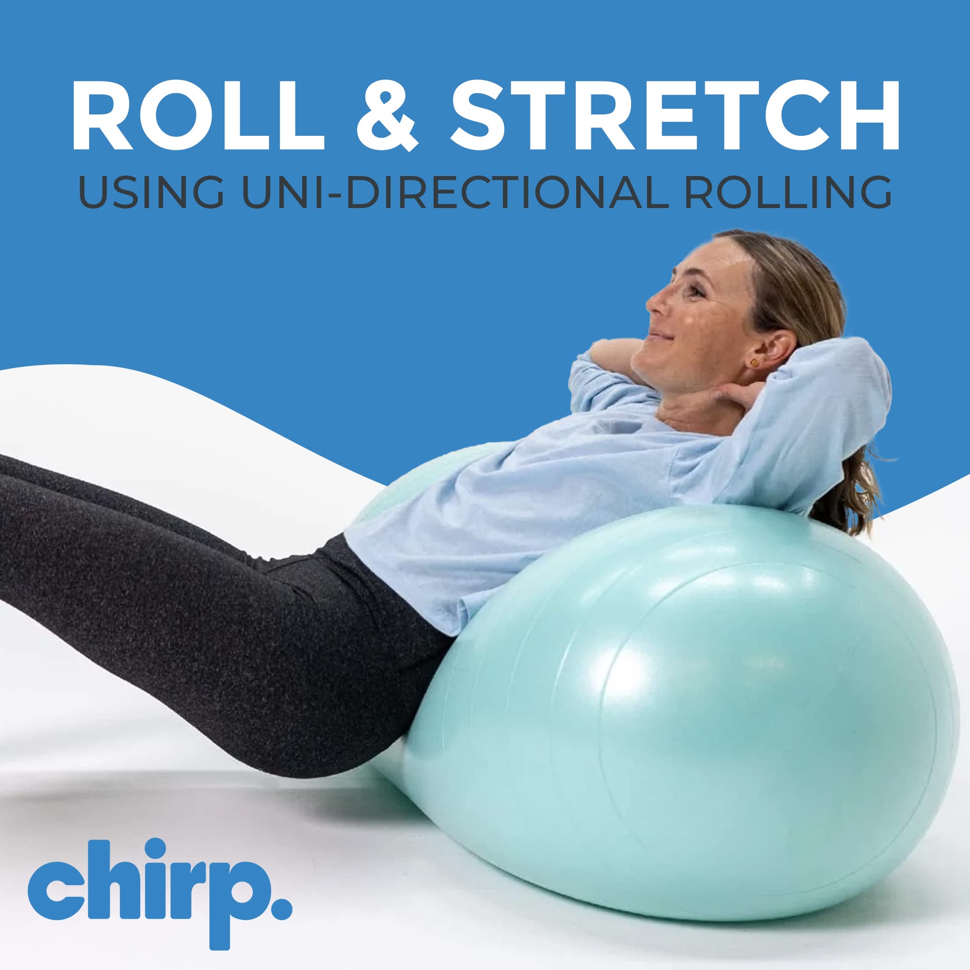 Chirp Cloud Peanut Ball for rolling and stretching during workouts