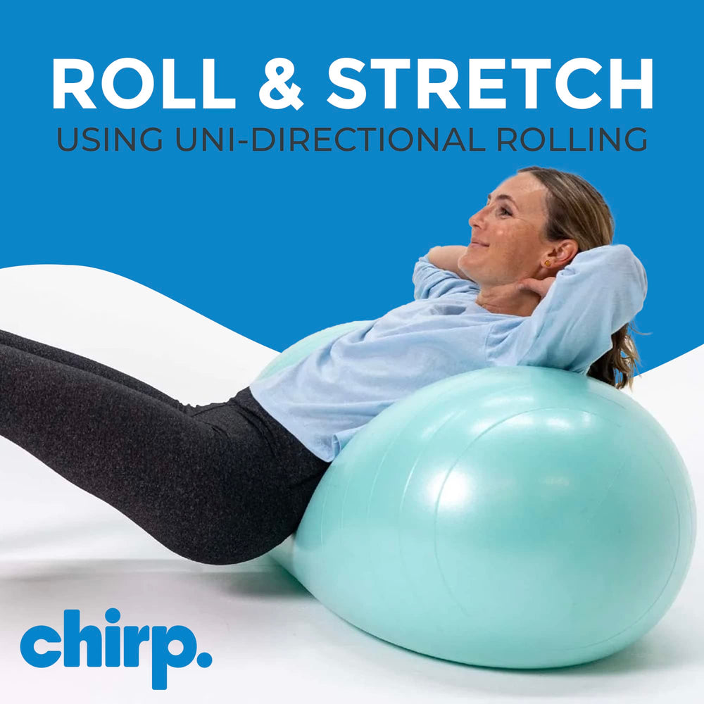 Chirp Cloud Peanut Ball for rolling and stretching during workouts