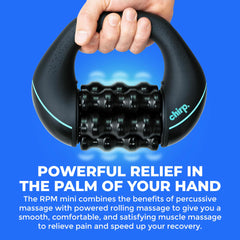 Chirp RPM Mini 3-speed spin enables customizable intensity for comforting relief.