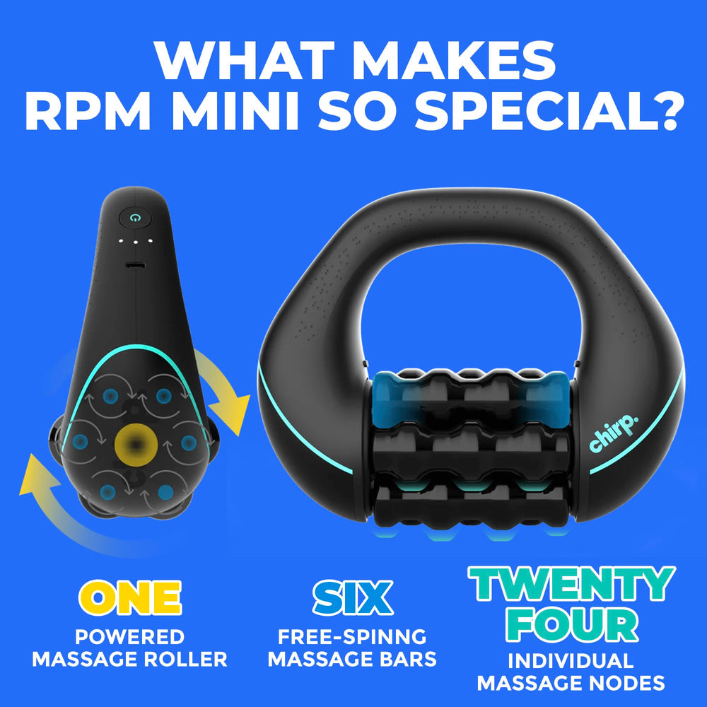 Chirp RPM Mini ergonomic handles provide comfortable grip during full-body use.