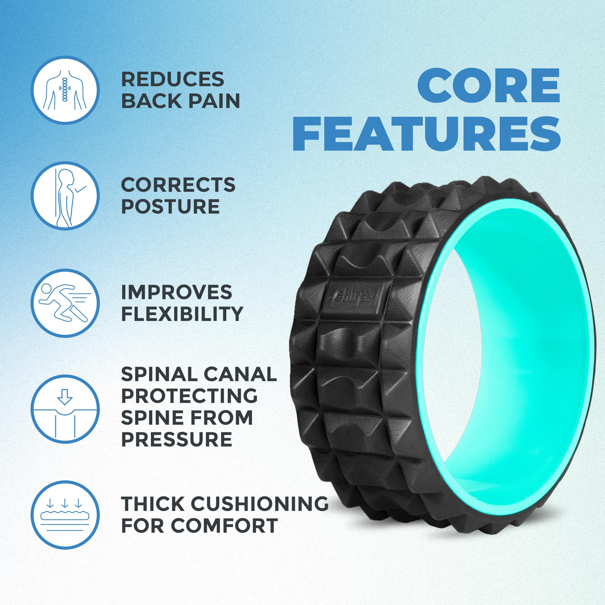Chirp Wheel XR Acupressure deep tissue therapy for stubborn knots