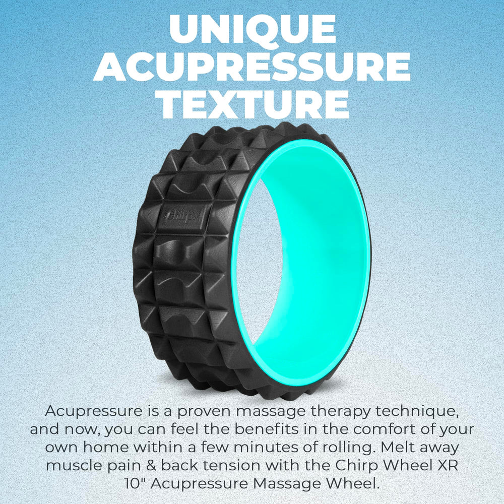 Chirp Wheel XR Acupressure promotes full-body massage and recovery
