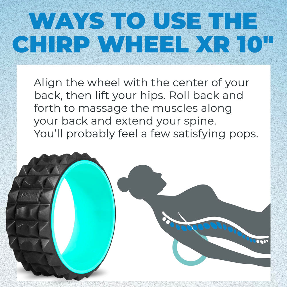 Chirp Wheel XR Acupressure high-density foam and durable core for travel