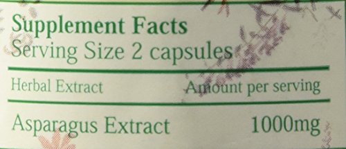 Chi's Enterprise asparagus extract packaging highlights long-lasting 120-capsule supply.