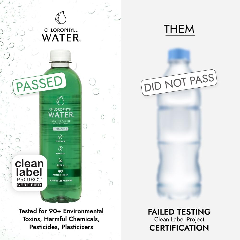 Chlorophyll Water promoting detox and immune-support during daily routine.