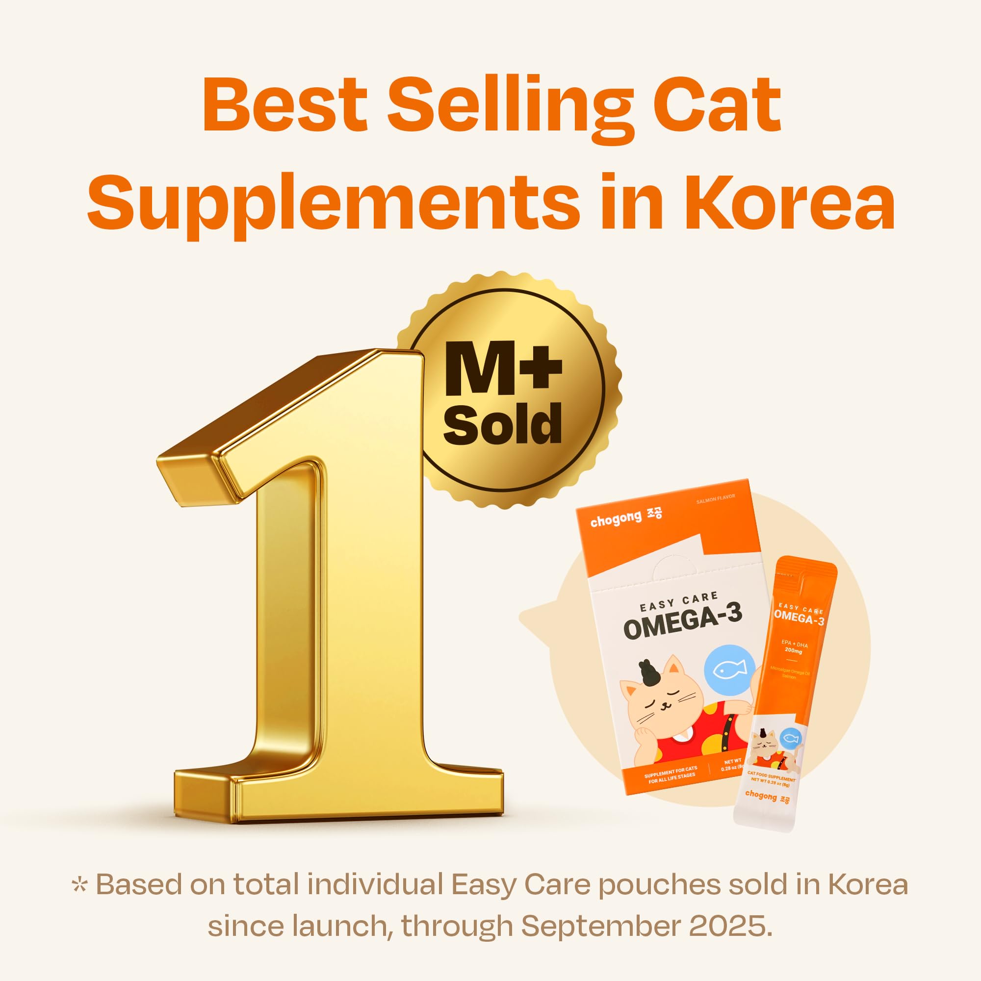 Chogong Easy Care Omega-3 texture closeup showing moist lickable texture for easy administration.