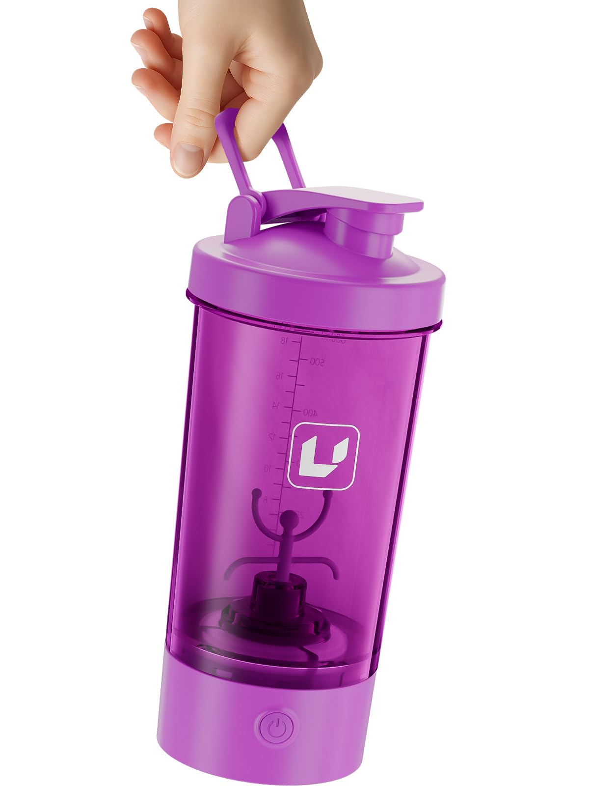 Cholas 24oz shaker with cap and removable base for thorough cleaning.
