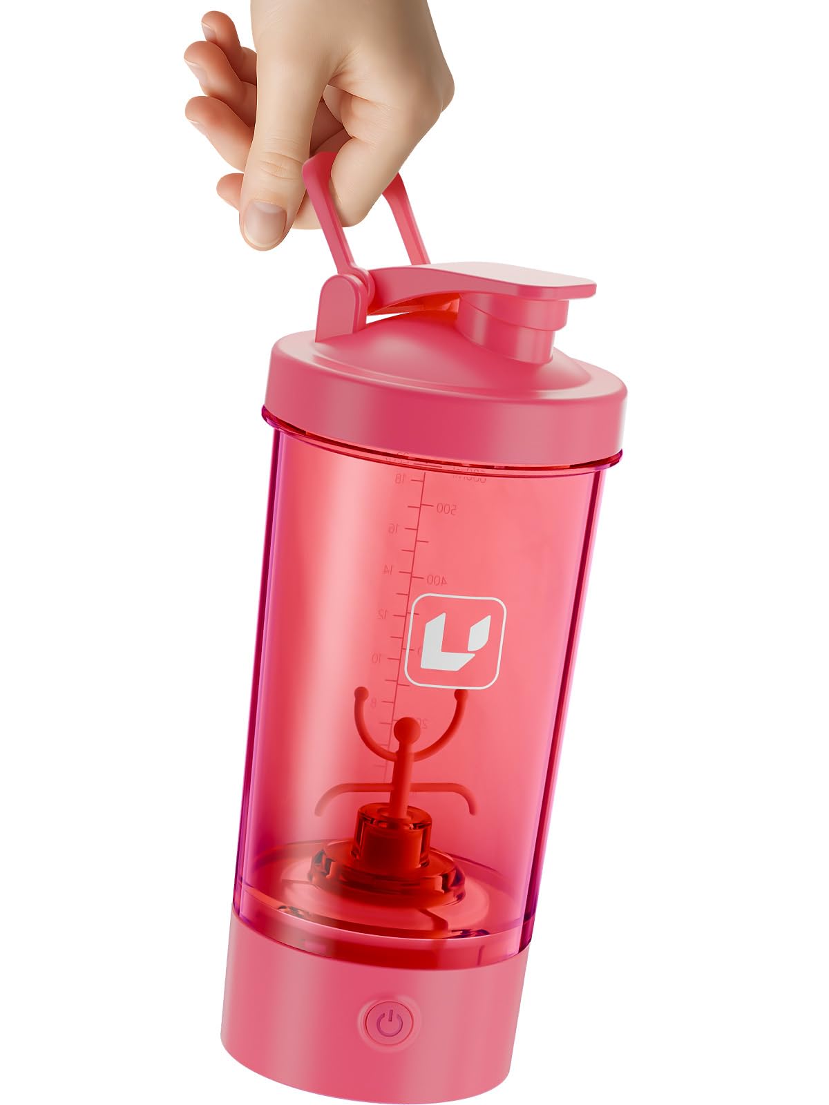 Cholas RoseRed shaker with USB-C charge enables quick power on the go
