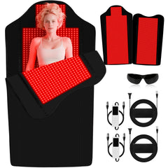 Cholas red light therapy mat in wrap-around configuration for immersive full-body sessions