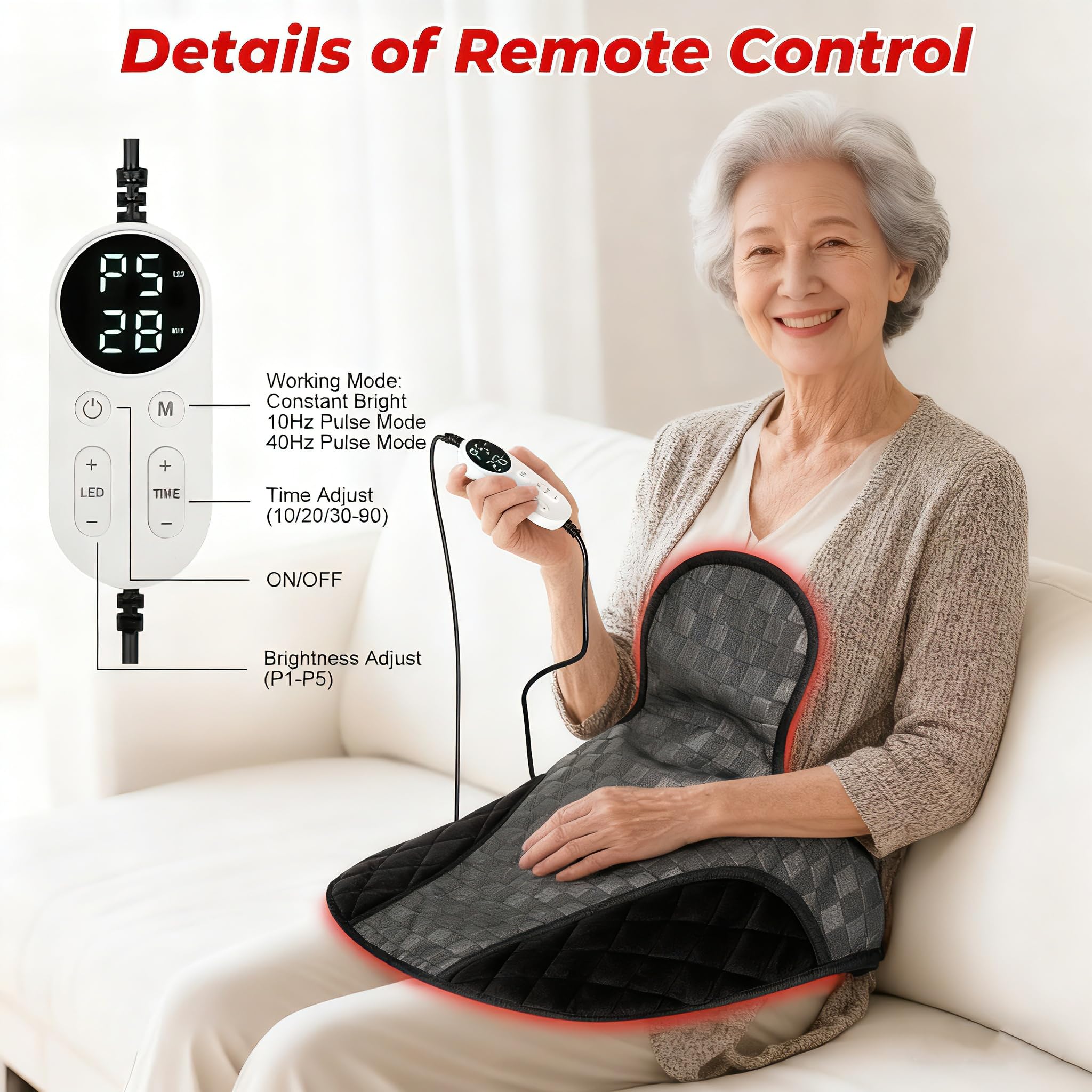 Cholas device with modes and brightness options for personalized therapy