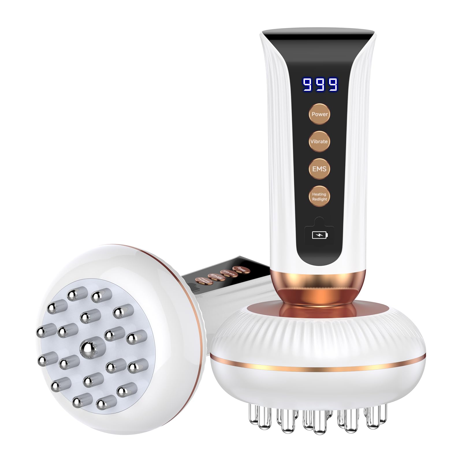 Choufaly 4-in-1 body sculpting machine demonstrates lymphatic drainage for at-home relaxation and contouring.