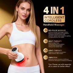 Choufaly anti-cellulite massage tool with red light and heat for smoother skin.