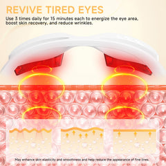 Choufaly gentle heat therapy soothing tired eyes after screen time.