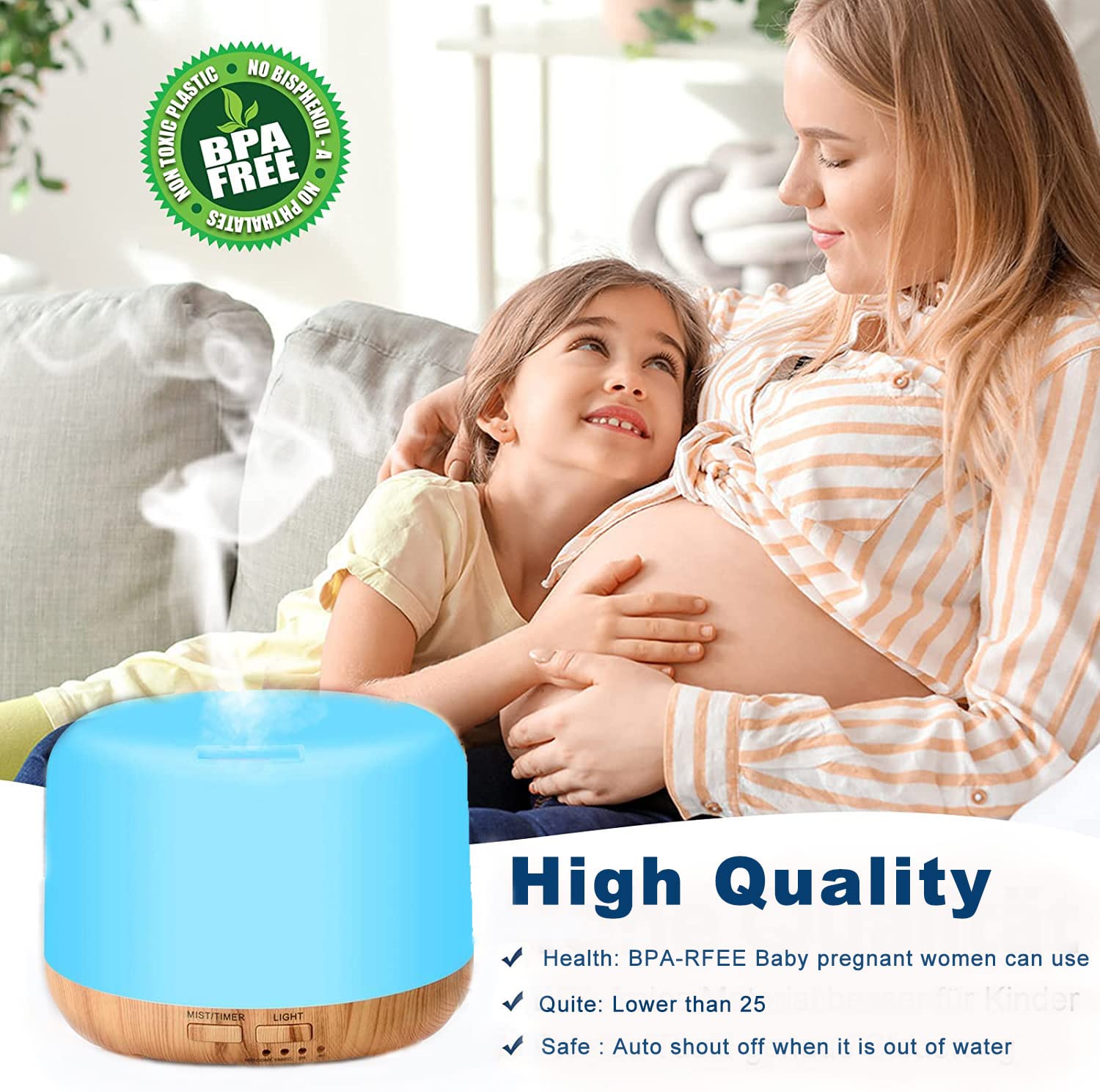 CHOUWEEK oil diffuser ideal for bedroom relaxation and humidity.