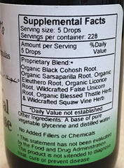 Front label of Christopher's Original Formulas Hormonal Changease highlighting herbal blend