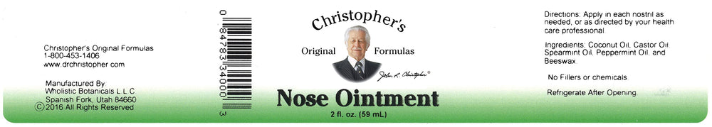 Christopher's Nose Ointment packaging for on-the-go care