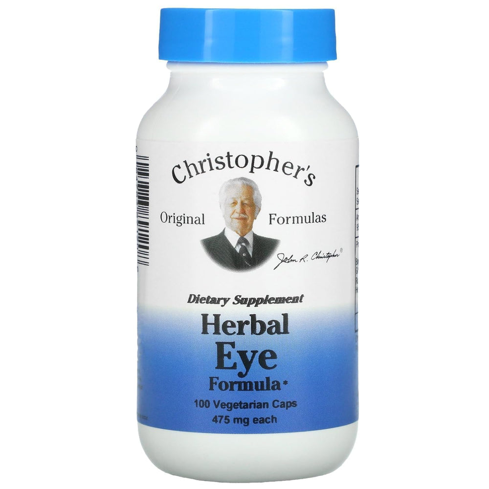 Christopher's Original Formulas eye formula bottle and packaging for natural eye support.