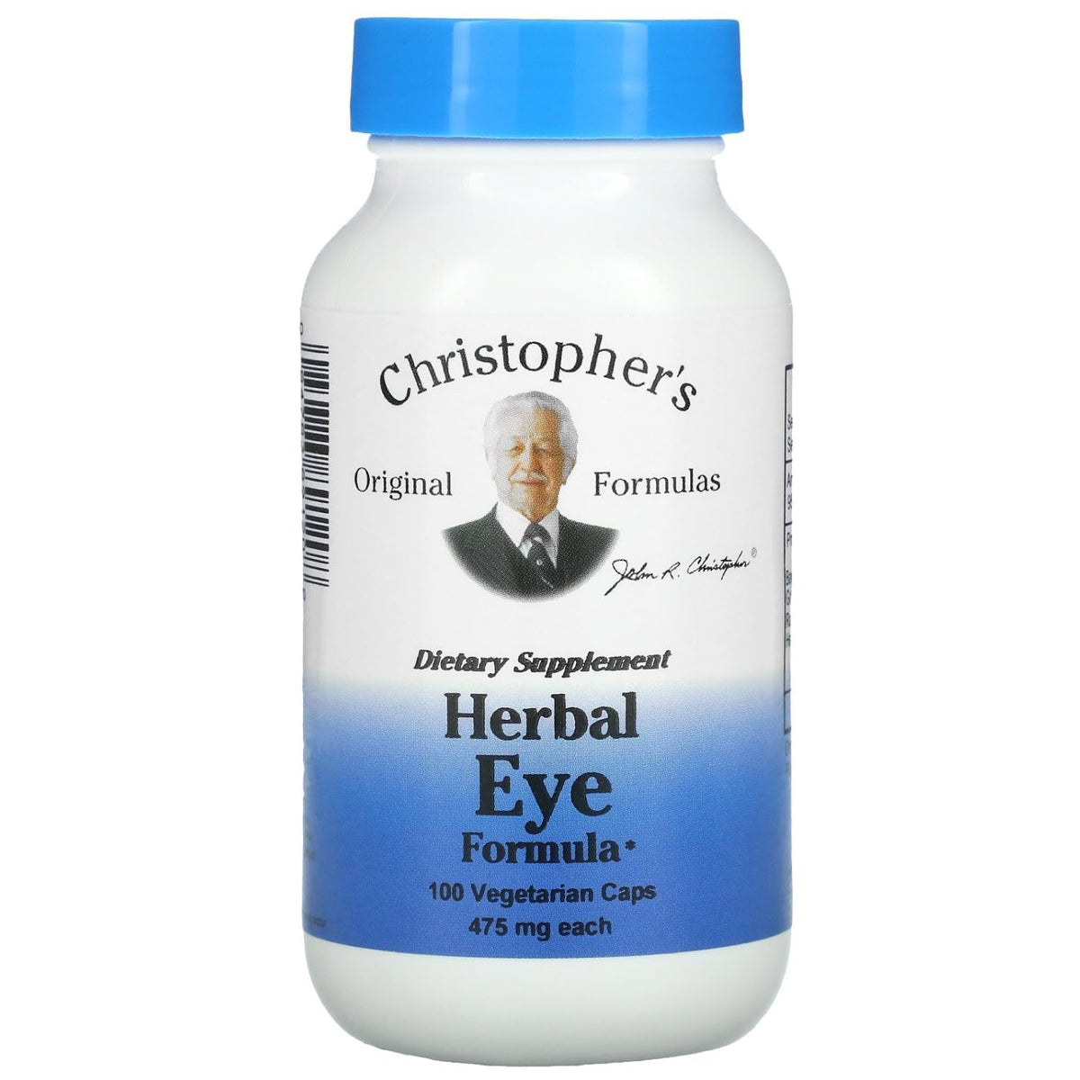 Christopher's Original Formulas eye formula bottle and packaging for natural eye support.