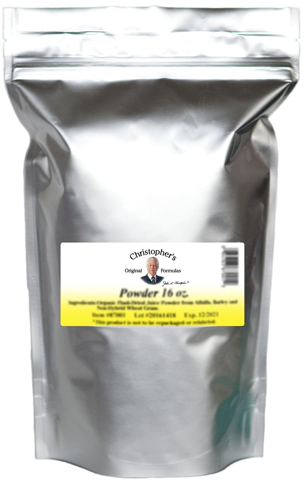 Christopher's Original Formulas BF&C Powder container supports bones and skin