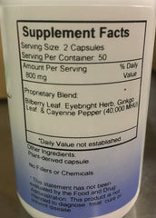 Packaging view of Christopher's Bilberry Eye for shelf-ready eye wellness