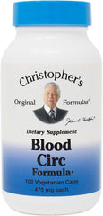 Christopher's Original Formulas Blood Circ Formula bottle sits ready for daily circulatory support.