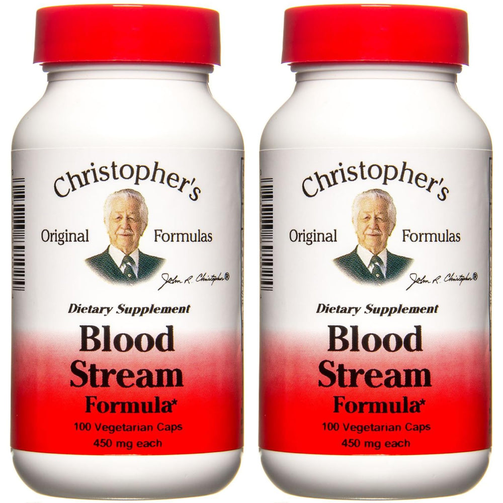 Christopher's Original Formulas Blood Stream bottle with 100 vegetarian capsules for vein support