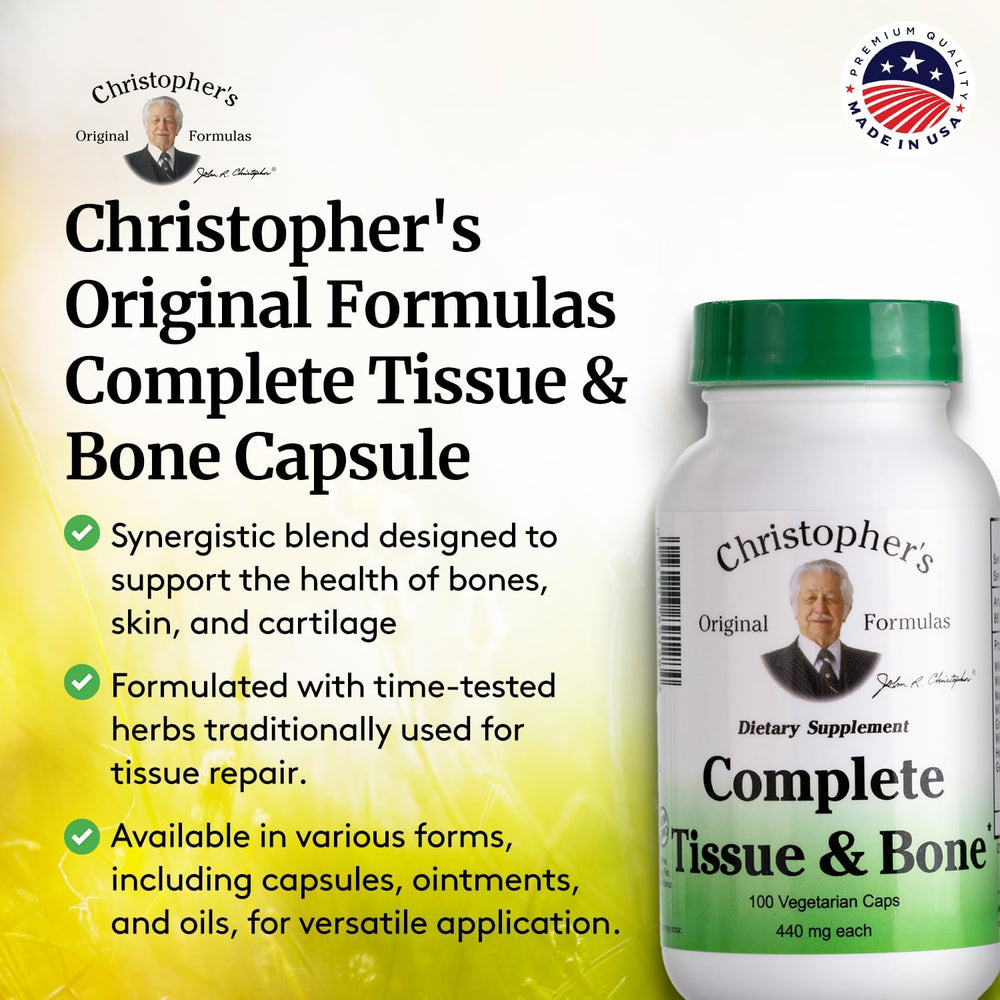 Pack of 3 bottles shown, convenient supply for ongoing tissue and bone wellness.