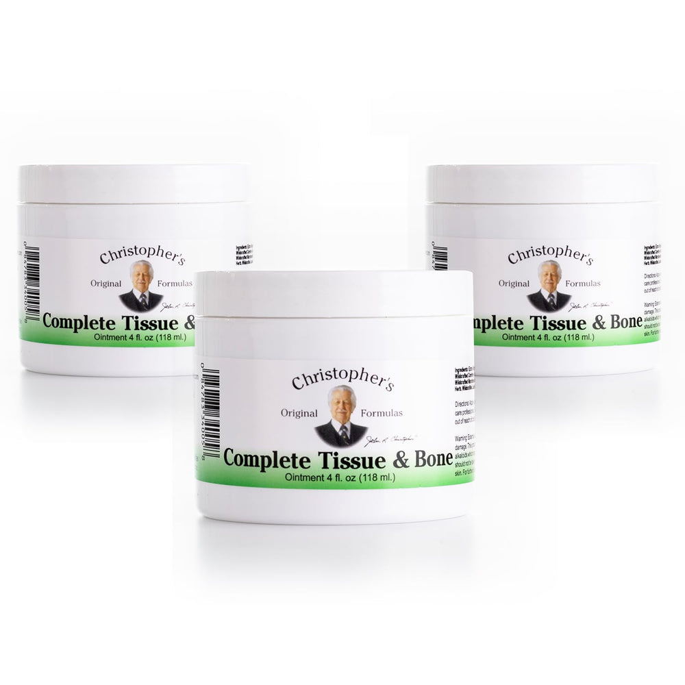 Christopher's Original Formulas tissue and bone ointment tube for targeted joint relief.