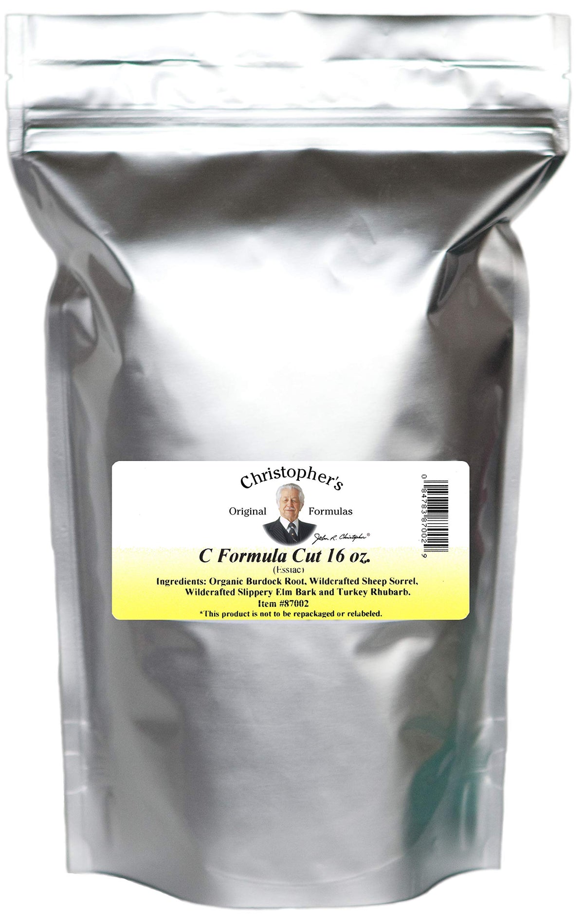 Christopher's Original Formulas Essiac-C Formula Cut 16oz bottle supports daily immune wellness.