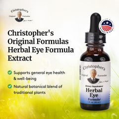 Christopher's Original Formulas eyebright bottle and packaging on display.