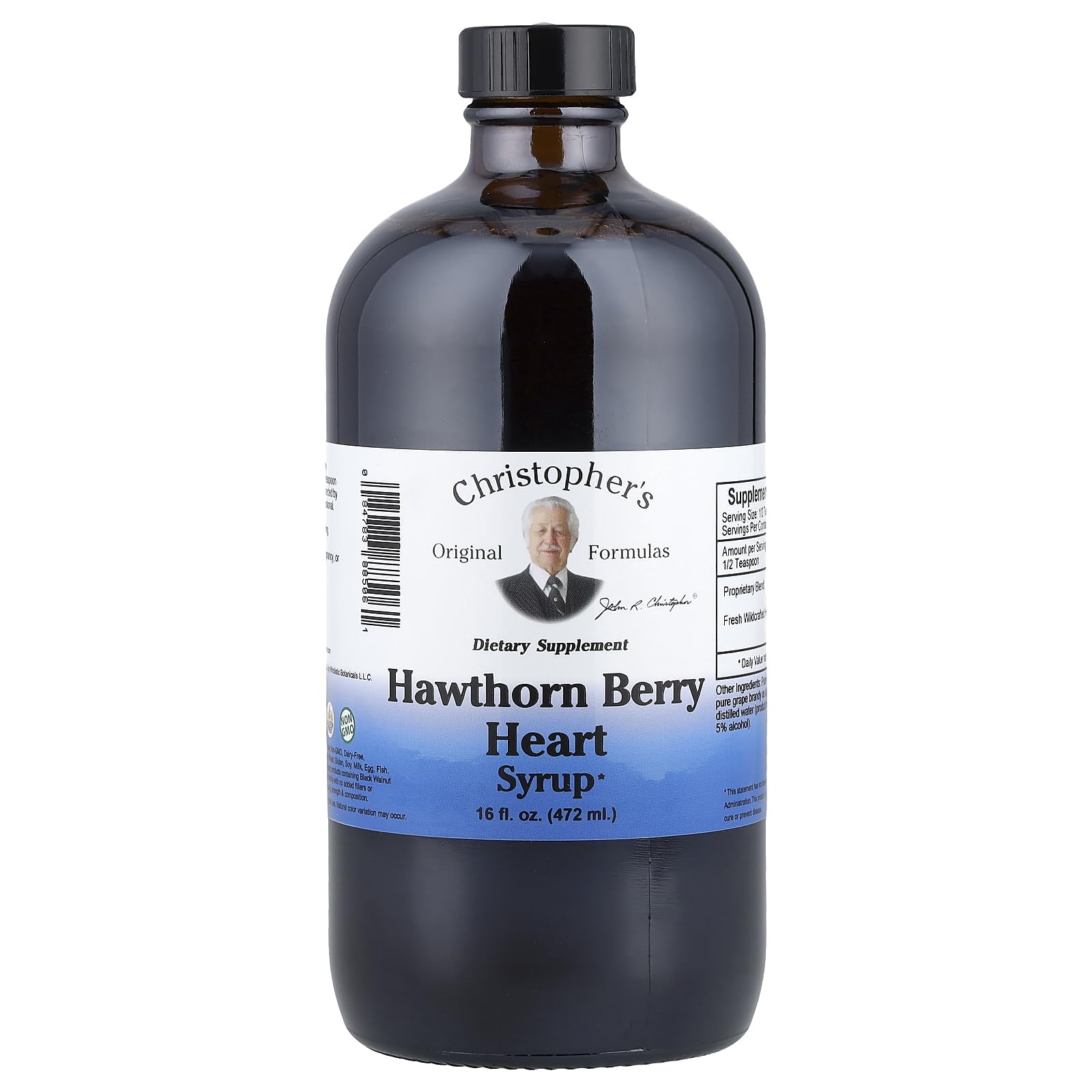 Christopher's Original Formulas Hawthorn Heart Syrup bottle for easy daily heart-support ritual