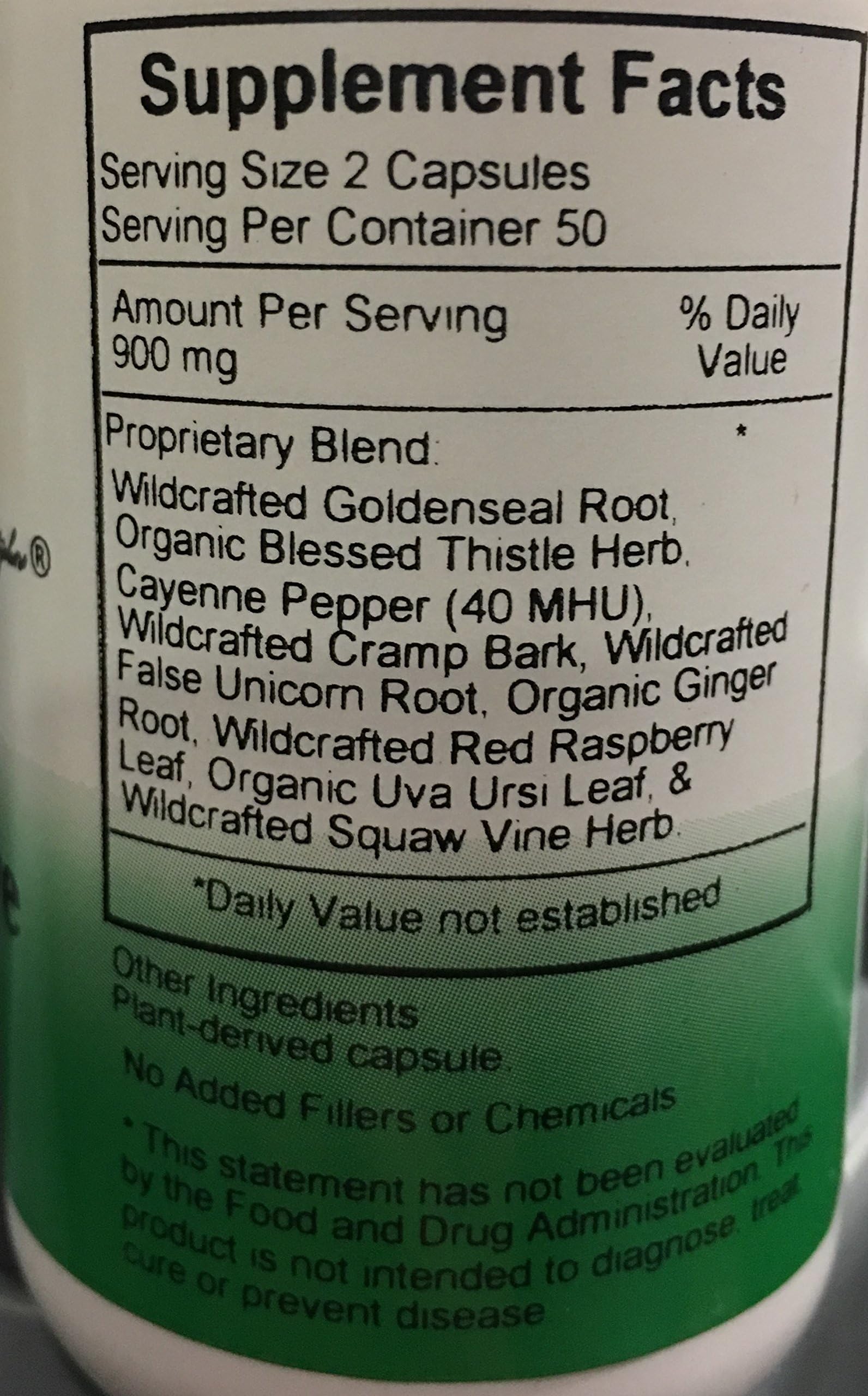 Christopher's Original Formulas herbal blend ingredients closeup highlights natural botanicals for balance