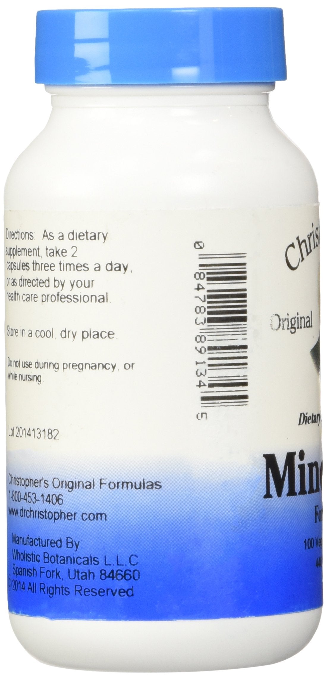 MindTrac label detail featuring St. John's Wort and Valerian