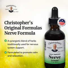 Herbal ingredients list including Black Cohosh, Blue Vervain, Hops for calming support.