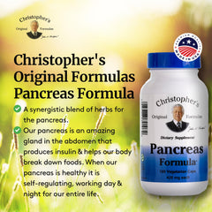 Pancreas Formula packaging shows clear dosage and ingredients for informed use