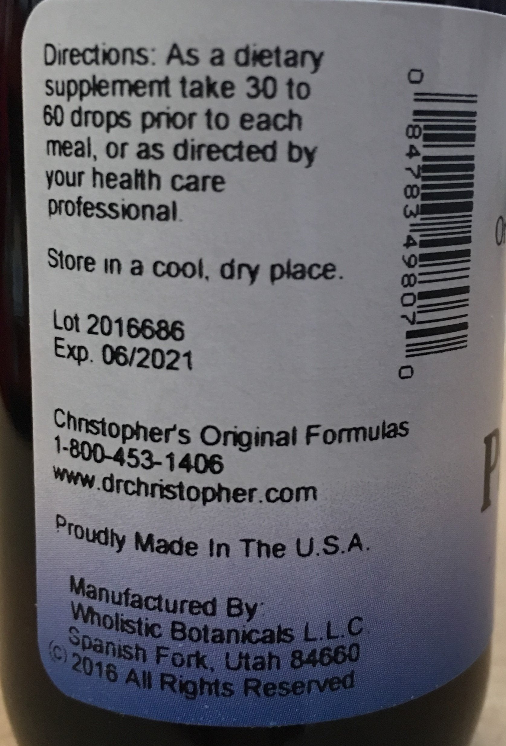 Close-up of the Pancreas Formula dropper for precise servings
