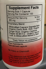 Christopher's Original Formulas Quick Colon Part 1 packaging label showing natural ingredients for gentle cleansing.