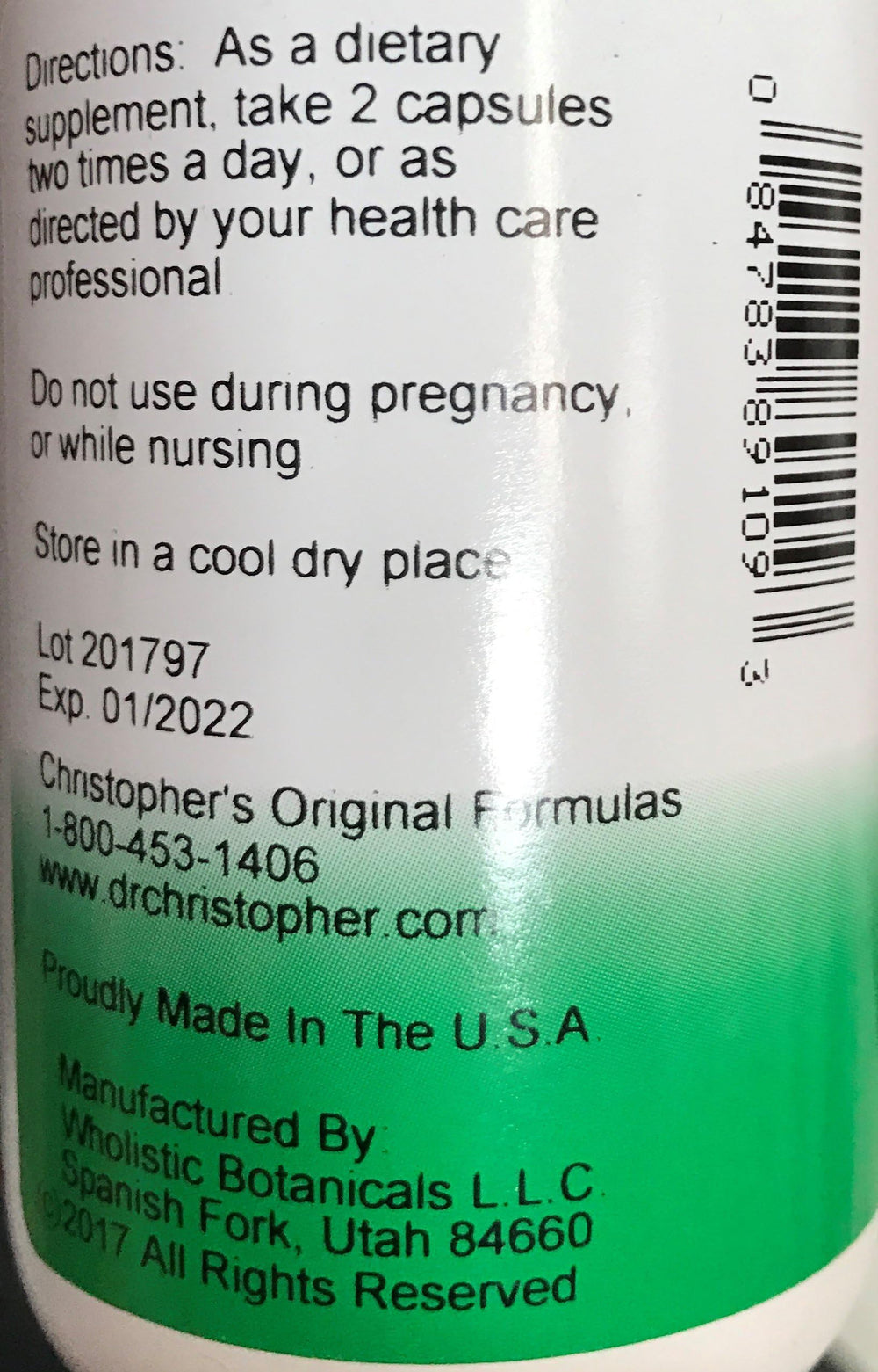 Christopher's Original Formulas Sinus Plus packaging label highlights Brigham Tea and Marshmallow Root.