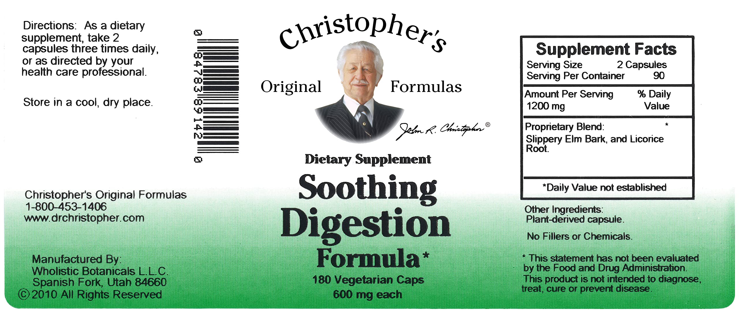 Christopher's Original Formulas Soothing Digestion use scene shows everyday routine with calm comfort.