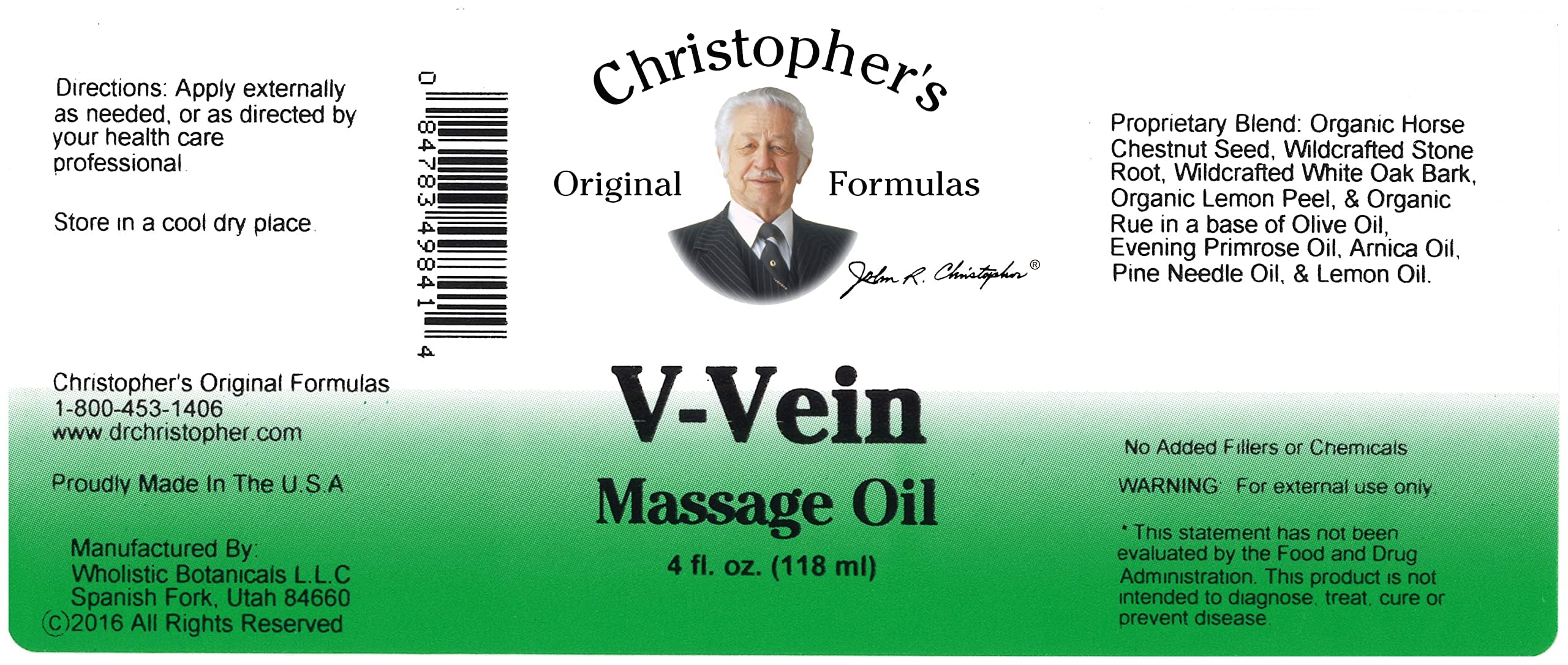 Ingredients emphasis on Horse Chestnut and Stone Root for topical care.