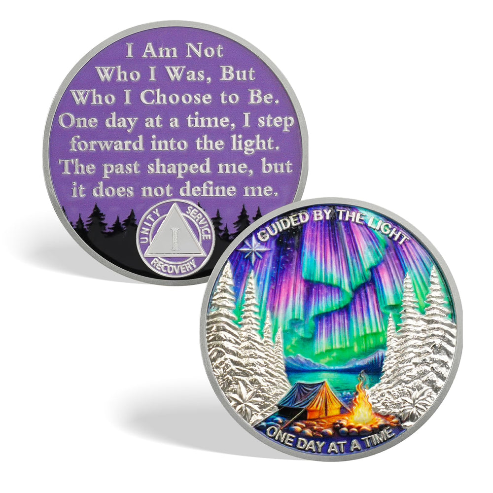 CHURYUML One Day at a Time front design with aurora and campfire, symbolizing hope.