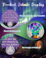 CHURYUML One Year sobriety coin back engraving conveying forward momentum.