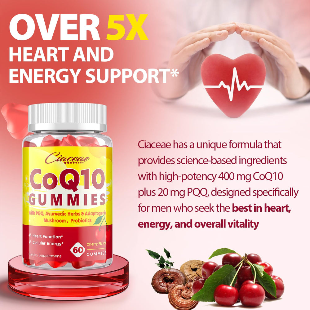 Ciaceae CoQ10 Gummies probiotic blend promoting gut wellness and resilience.