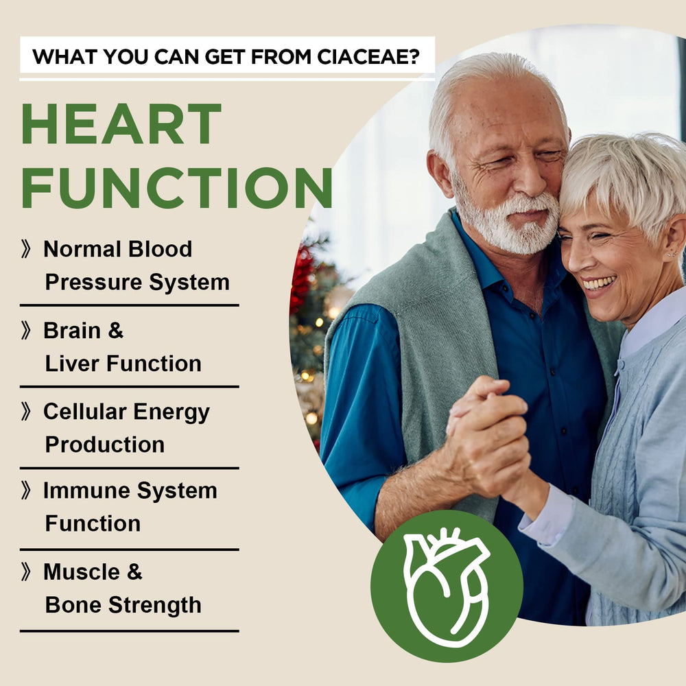 Ciaceae heart and energy support label detail